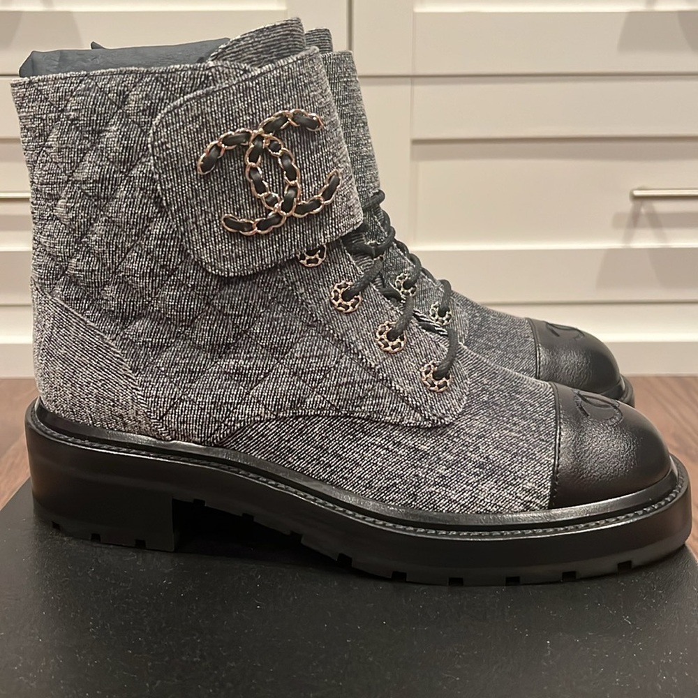Chanel Combat Boots